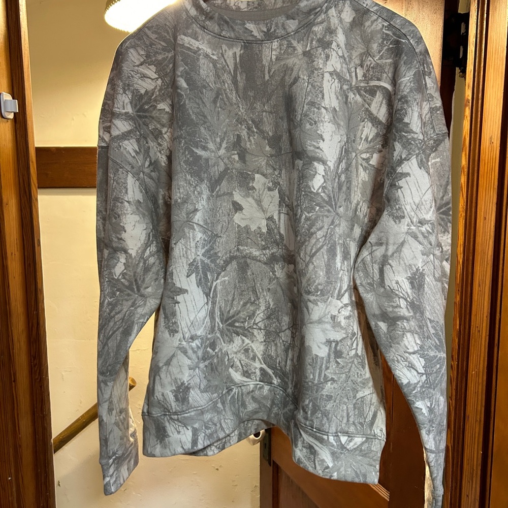 Gray Camouflage Sweatshirt